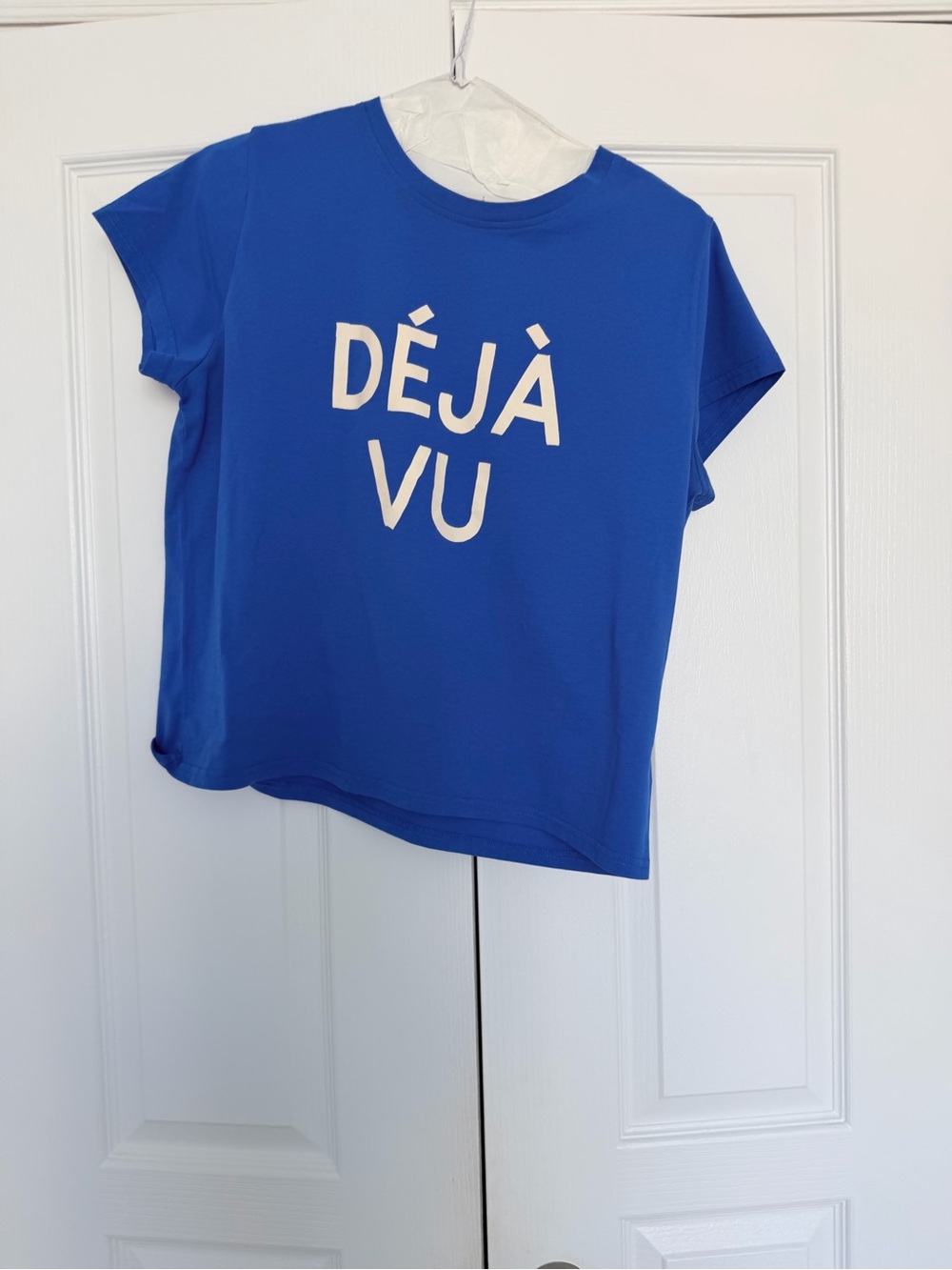 Clare V Blue Déjà Vu Graphic Tee
